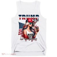 Cool Trump Girl No Apologies Tank Top thumb 0