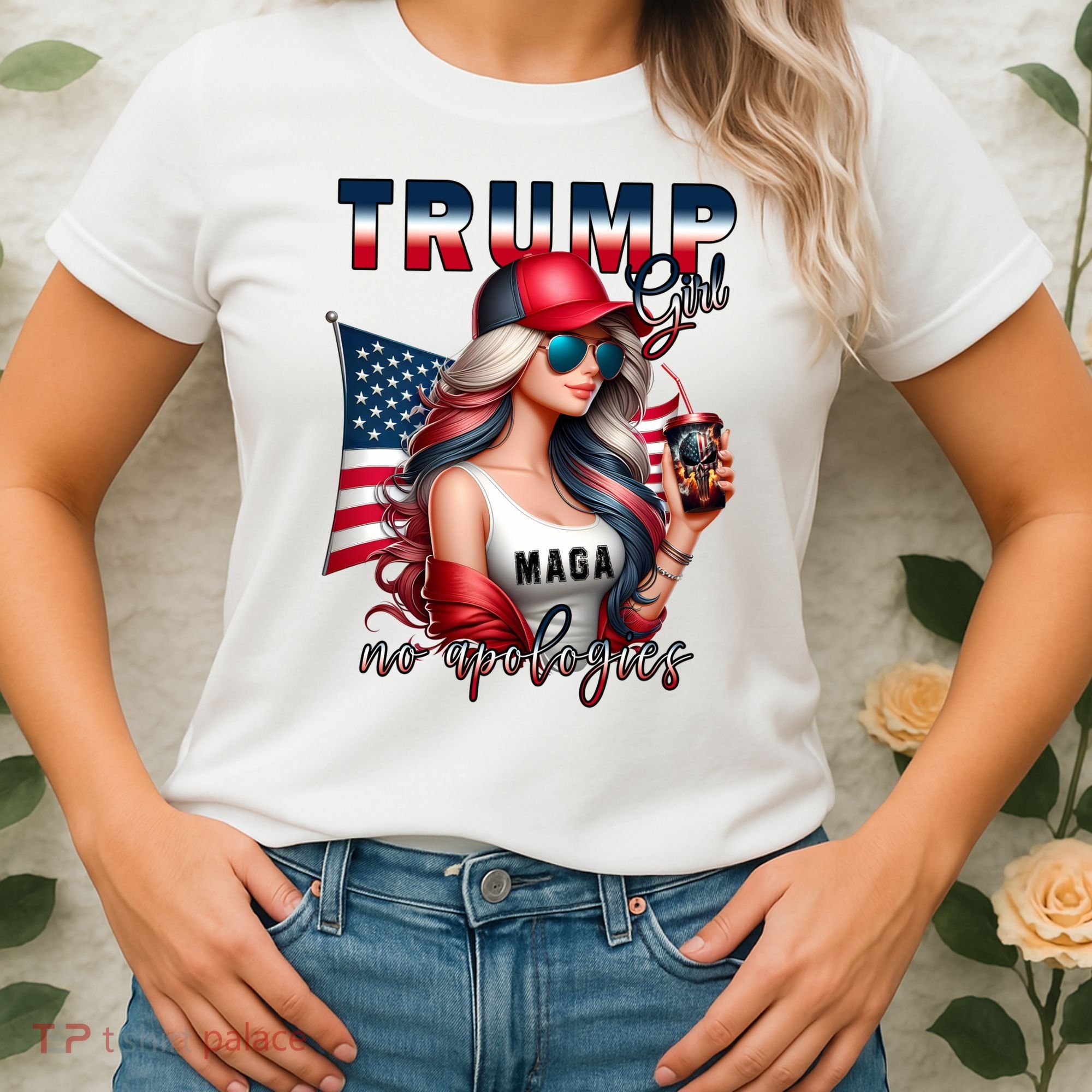Cool Trump Girl No Apologies Women's T-Shirt
