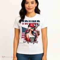 Cool Trump Girl No Apologies Women's T-Shirt thumb 4