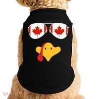 Canadian Turkey Gobble Funny Canada Thanksgiving Doggie Tank thumb 0