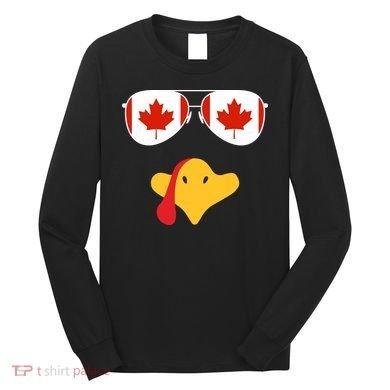 Canadian Turkey Gobble Funny Canada Thanksgiving Long Sleeve Shirt