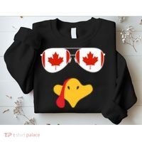 Canadian Turkey Gobble Funny Canada Thanksgiving Sweatshirt thumb 2
