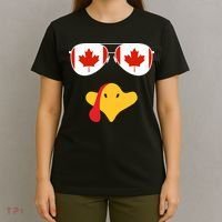Canadian Turkey Gobble Funny Canada Thanksgiving T-Shirt thumb 4