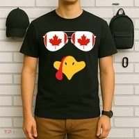 Canadian Turkey Gobble Funny Canada Thanksgiving T-Shirt thumb 6