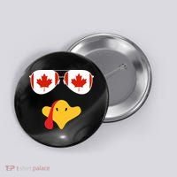 Canadian Turkey Gobble Funny Canada Thanksgiving Button thumb 0