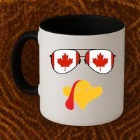 Canadian Turkey Gobble Funny Canada Thanksgiving Coffee Mug thumb 2