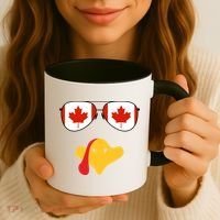 Canadian Turkey Gobble Funny Canada Thanksgiving Coffee Mug thumb 3