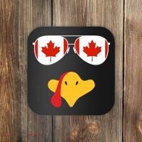 Canadian Turkey Gobble Funny Canada Thanksgiving Coaster thumb 0