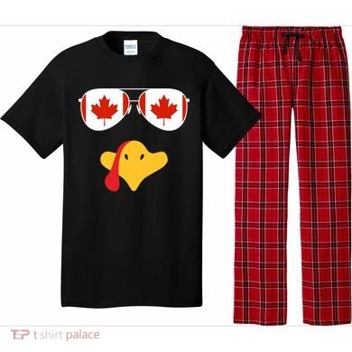 Canadian Turkey Gobble Funny Canada Thanksgiving Pajama Set