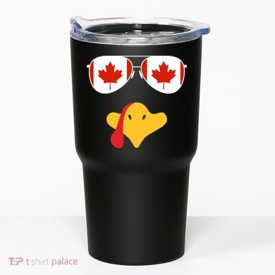 Canadian Turkey Gobble Funny Canada Thanksgiving Tumbler