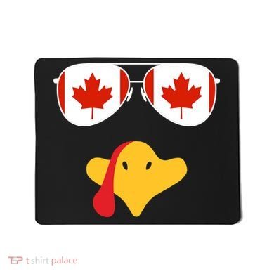 Canadian Turkey Gobble Funny Canada Thanksgiving Mousepad