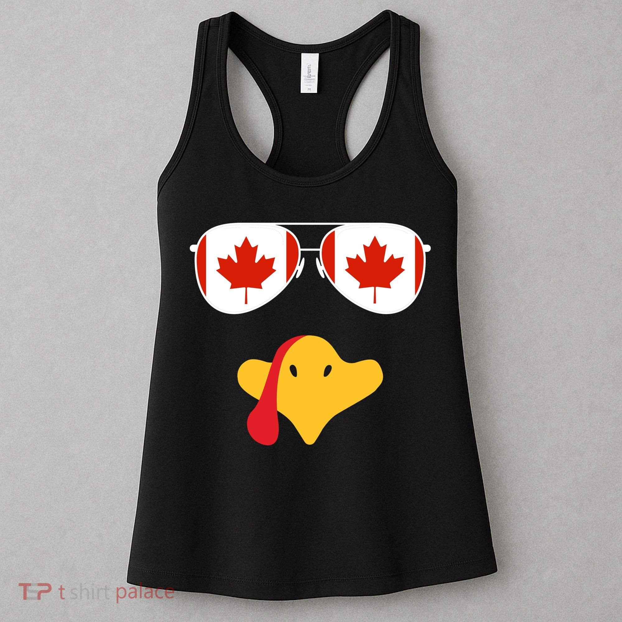 Canadian Turkey Gobble Funny Canada Thanksgiving Women's Tank Top