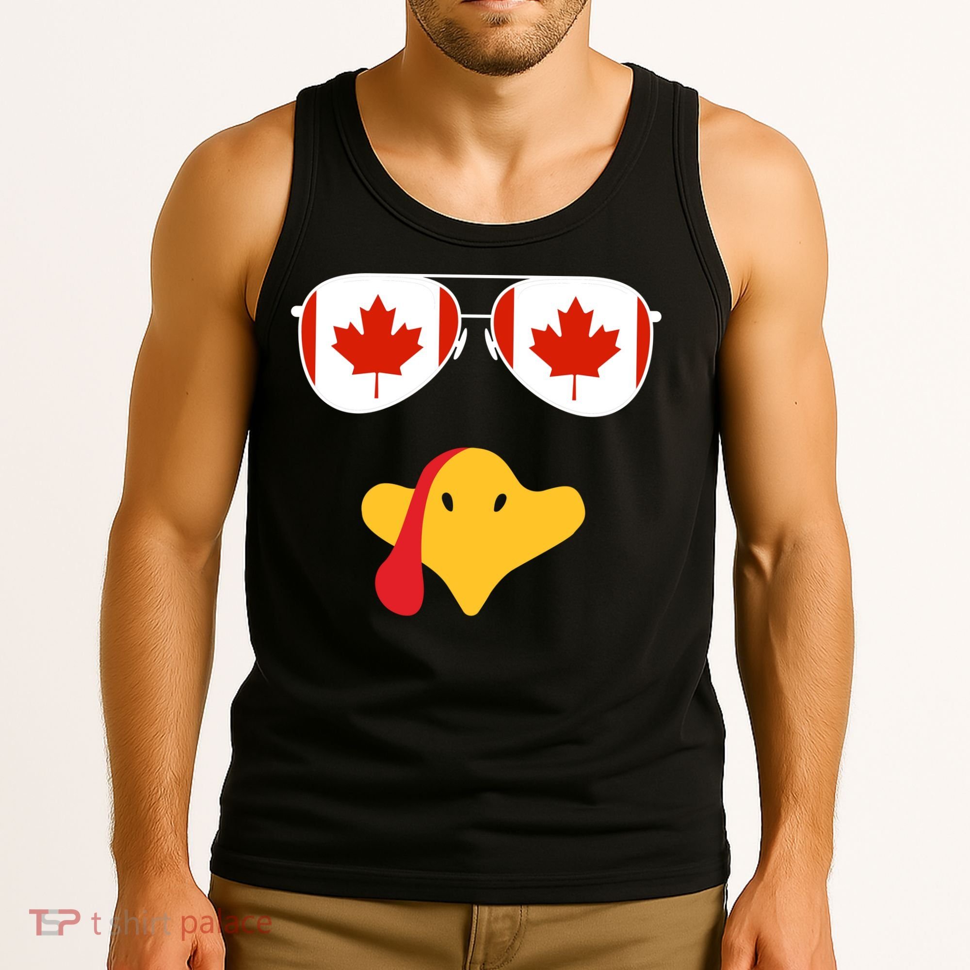 Canadian Turkey Gobble Funny Canada Thanksgiving Tank Top
