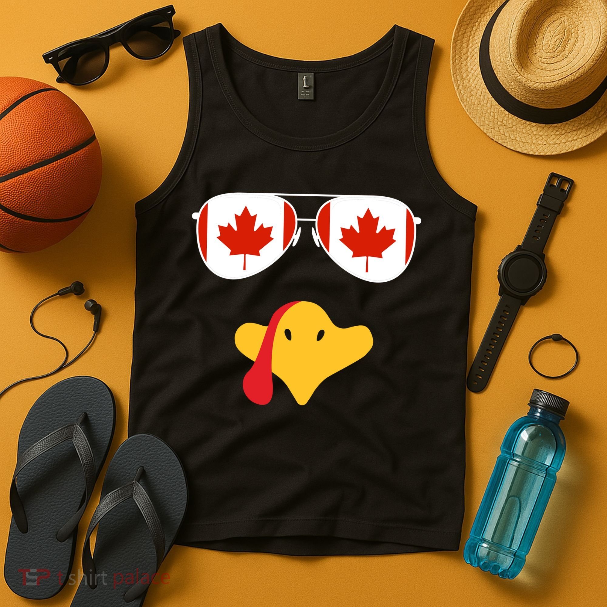 Canadian Turkey Gobble Funny Canada Thanksgiving Tank Top