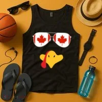 Canadian Turkey Gobble Funny Canada Thanksgiving Tank Top thumb 4