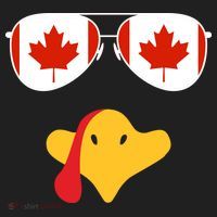 Canadian Turkey Gobble Funny Canada Thanksgiving Golf Towel thumb 3