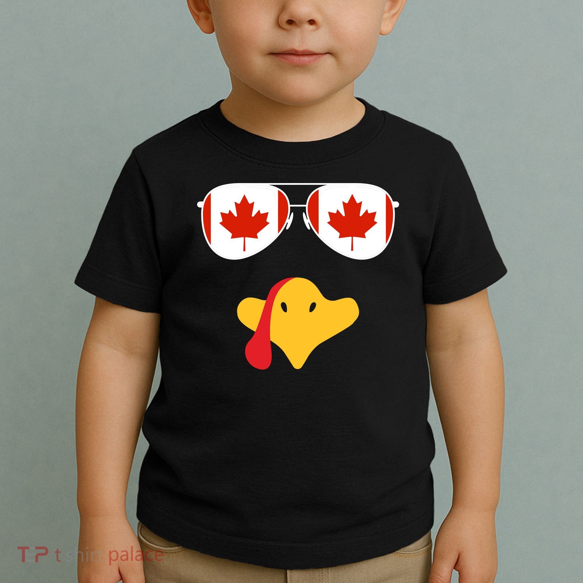 Canadian Turkey Gobble Funny Canada Thanksgiving Toddler T-Shirt