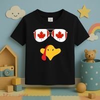 Canadian Turkey Gobble Funny Canada Thanksgiving Toddler T-Shirt thumb 3
