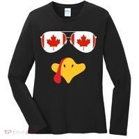 Canadian Turkey Gobble Funny Canada Thanksgiving Women's Long Sleeve Shirt thumb 0