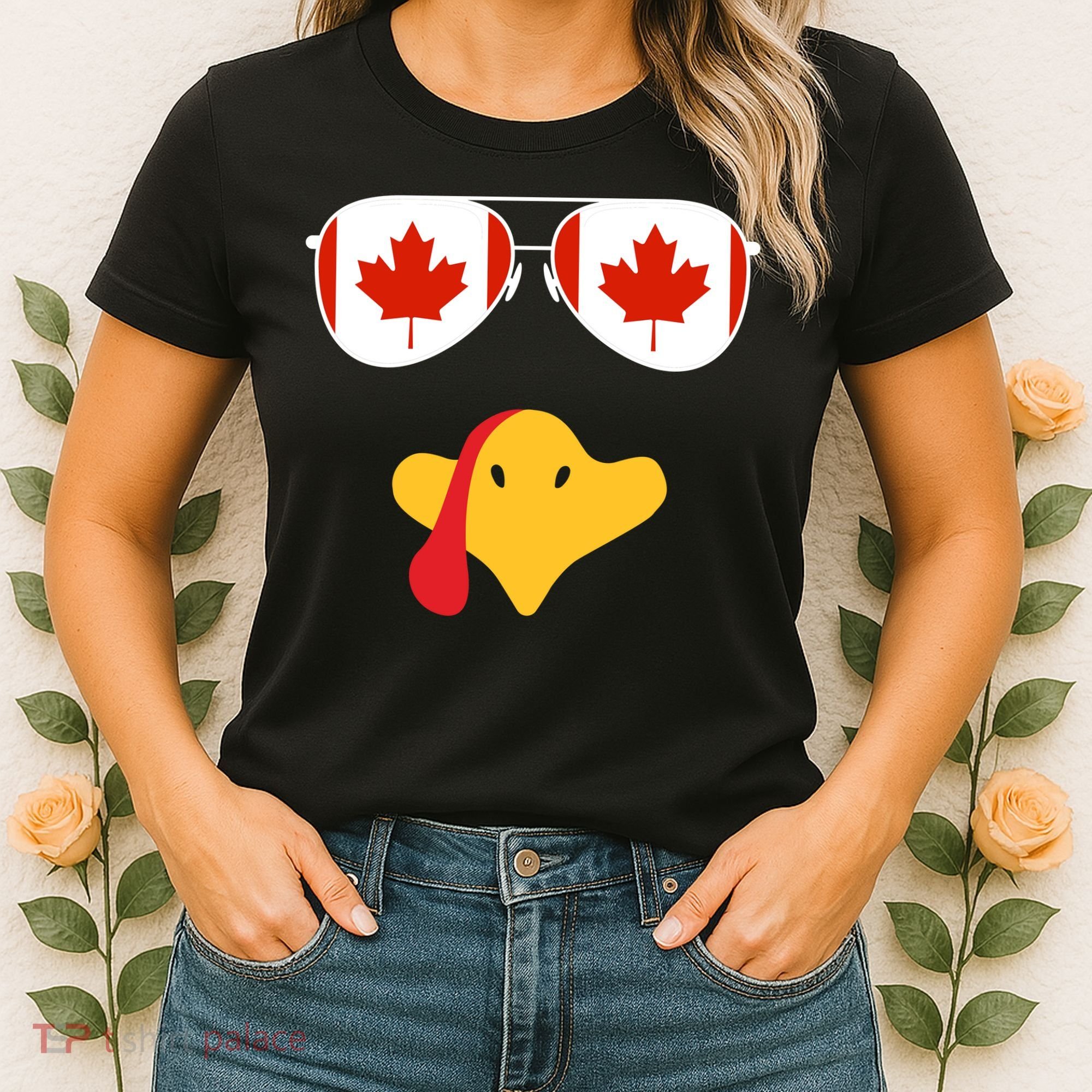 Canadian Turkey Gobble Funny Canada Thanksgiving Women's T-Shirt