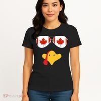 Canadian Turkey Gobble Funny Canada Thanksgiving Women's T-Shirt thumb 4