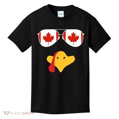 Canadian Turkey Gobble Funny Canada Thanksgiving Kids T-Shirt