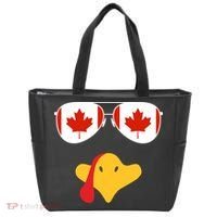 Canadian Turkey Gobble Funny Canada Thanksgiving Tote Bag thumb 0