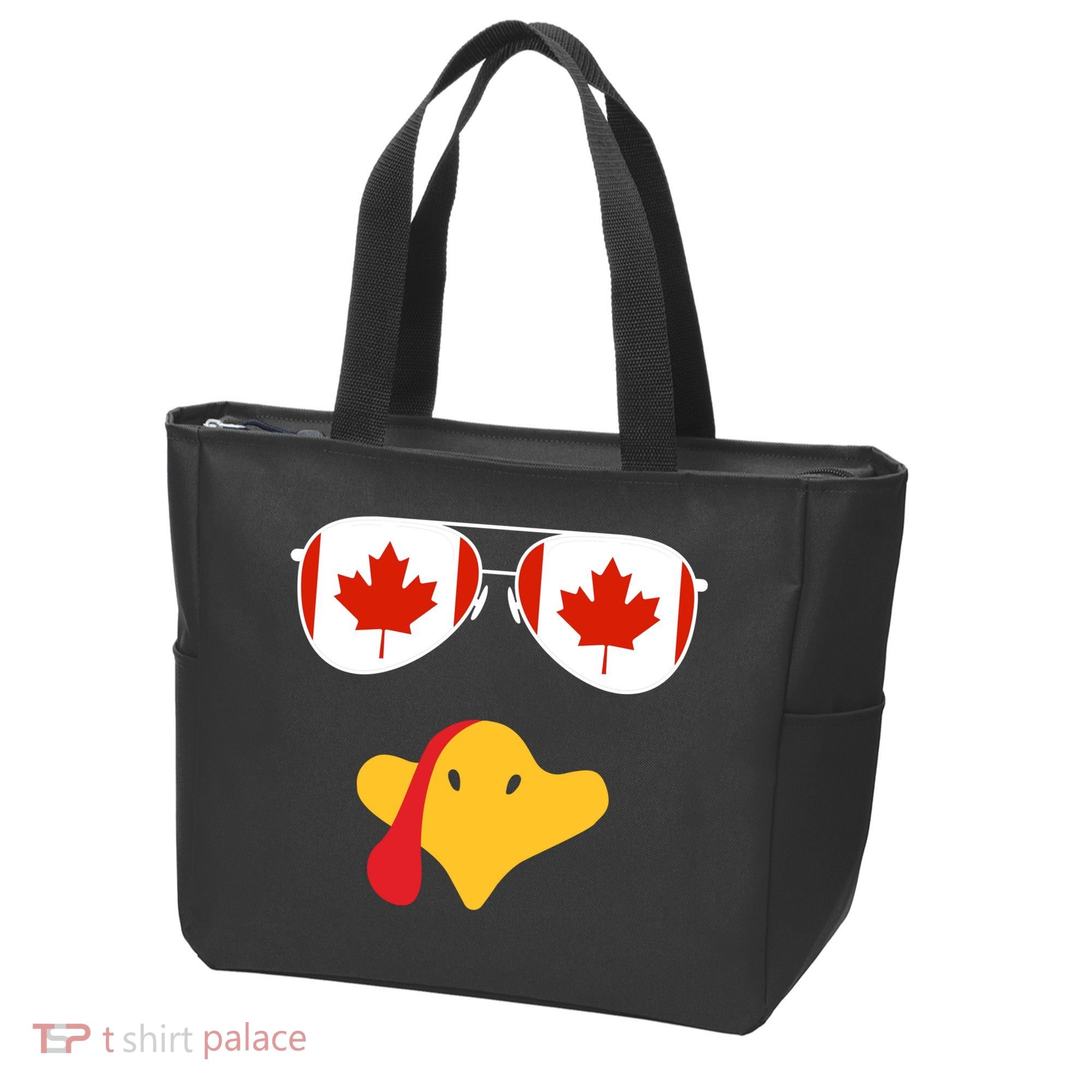 Canadian Turkey Gobble Funny Canada Thanksgiving Tote Bag