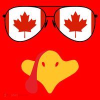 Canadian Turkey Gobble Funny Canada Thanksgiving Santa Hat thumb 1
