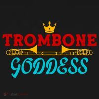 Cute Trombone Goddess Orchestra Band Music Queen Girls Crown Gift Women's Hoodie thumb 2