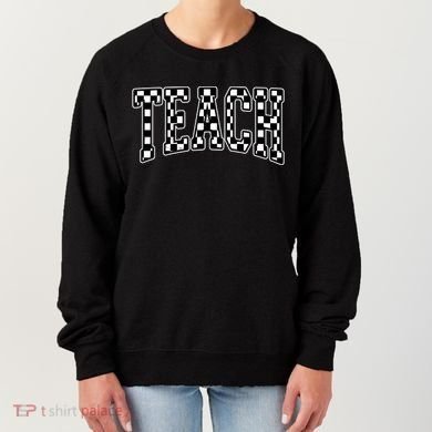 Checkered Teach Gift For Teachers Women's Sweatshirt