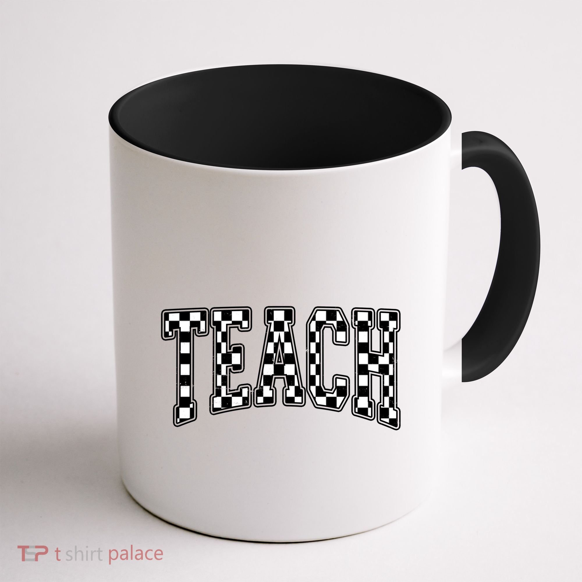 Checkered Teach Gift For Teachers Coffee Mug