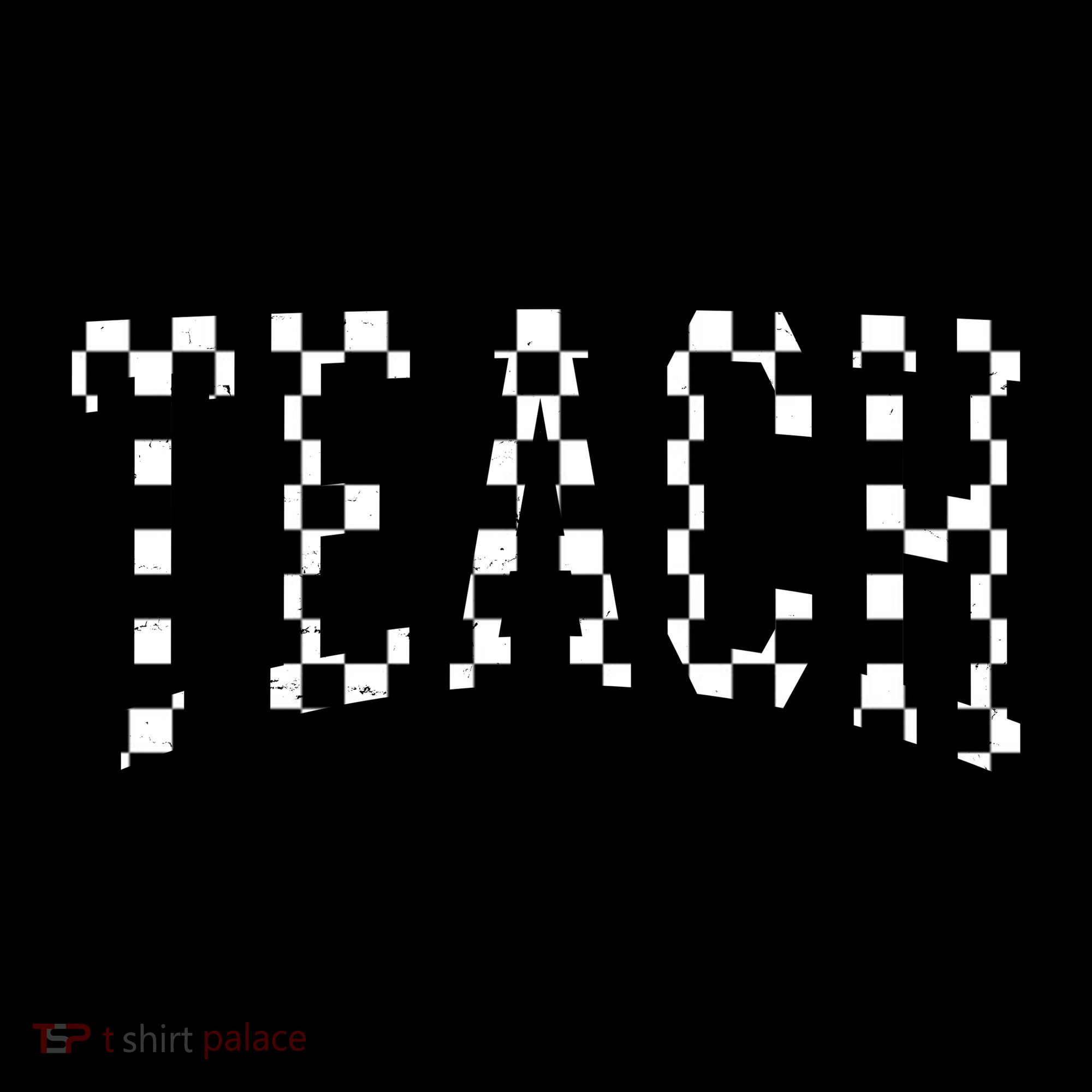 Checkered Teach Gift For Teachers Coffee Mug