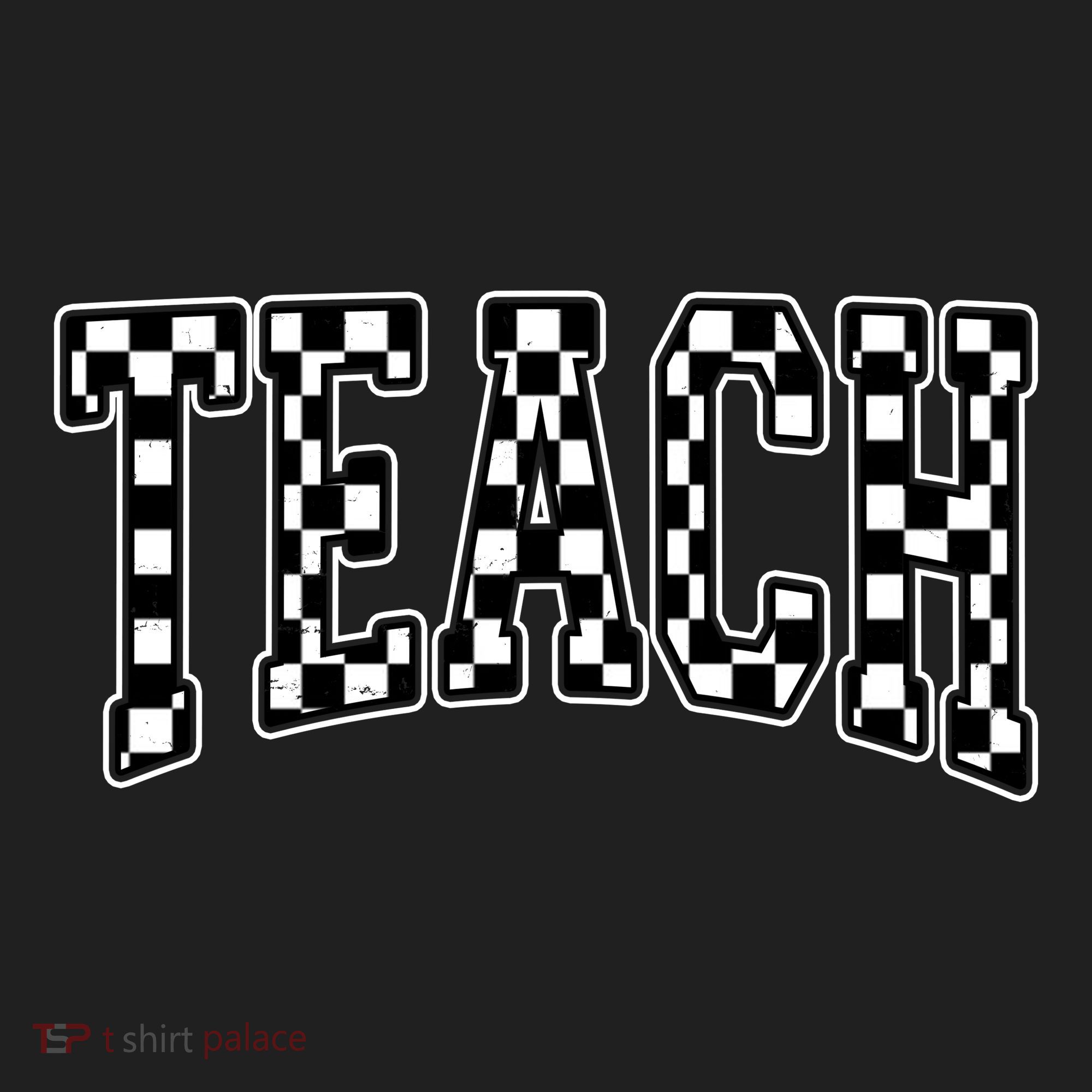 Checkered Teach Gift For Teachers Beanie