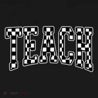 Checkered Teach Gift For Teachers Women's Hoodie thumb 2