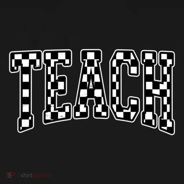 Checkered Teach Gift For Teachers Women's Hoodie