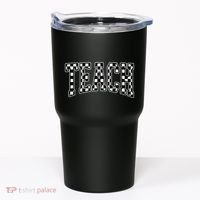 Checkered Teach Gift For Teachers Tumbler thumb 0