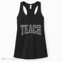 Checkered Teach Gift For Teachers Women's Tank Top thumb 0