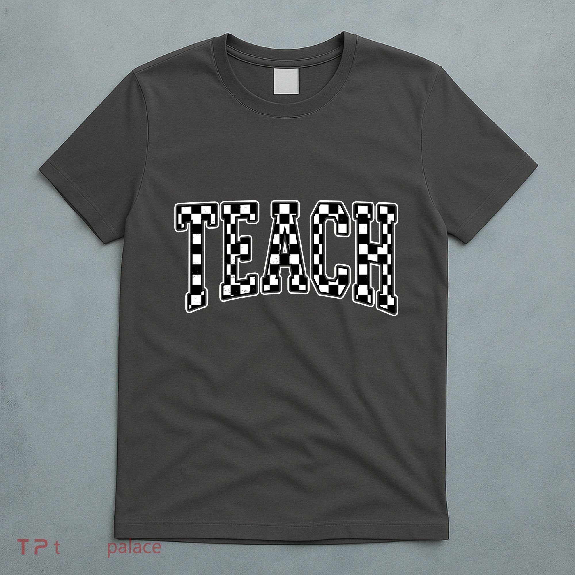 Checkered Teach Gift For Teachers T-Shirt