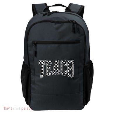 Checkered Teach Gift For Teachers Backpack