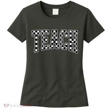 Checkered Teach Gift For Teachers Women's T-Shirt
