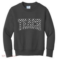 Checkered Teach Gift For Teachers Kids Sweatshirt thumb 0