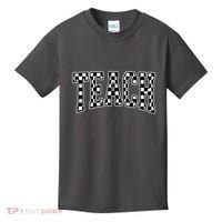 Checkered Teach Gift For Teachers Kids T-Shirt thumb 0