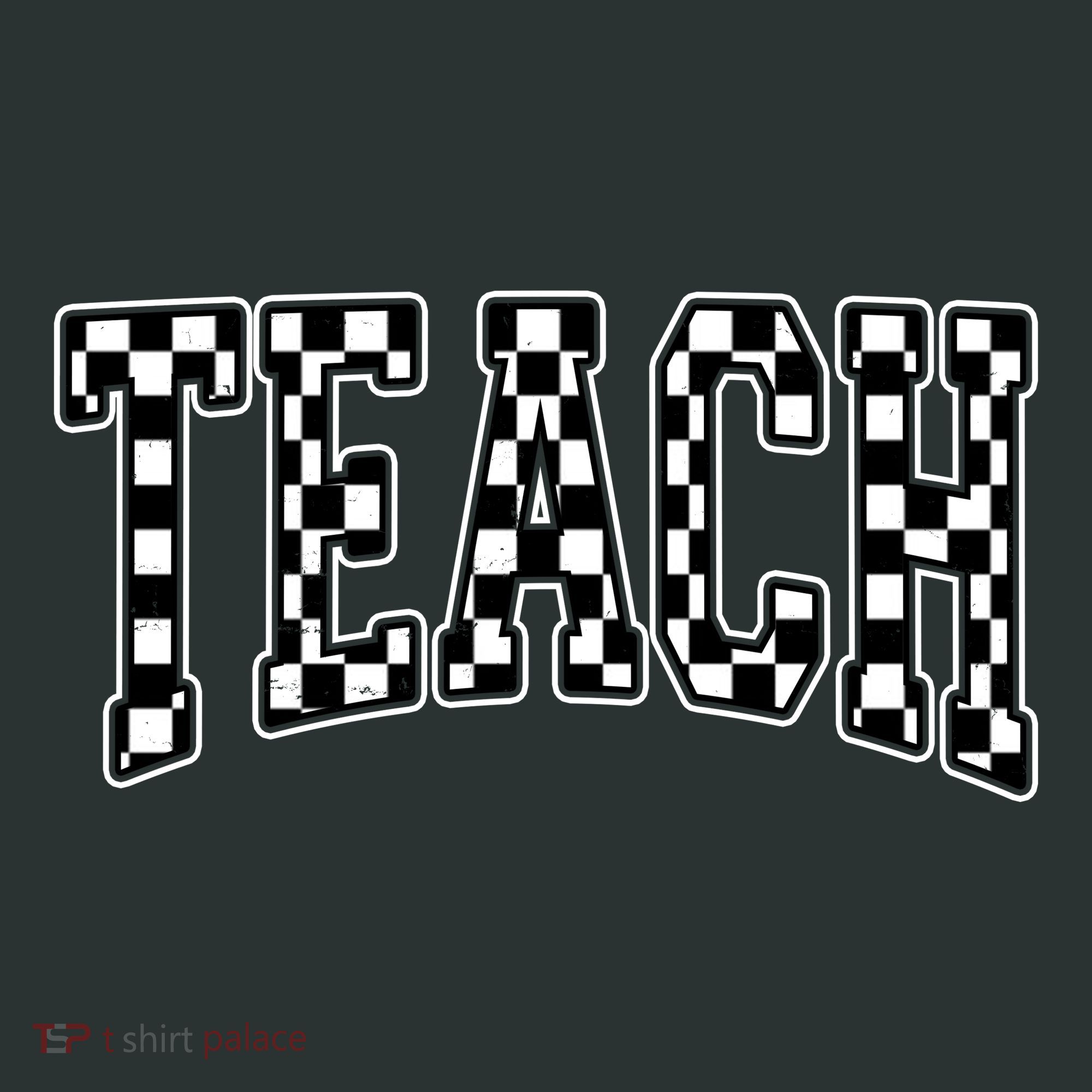 Checkered Teach Gift For Teachers Kids T-Shirt