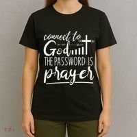 Connect To God Password Prayer Jesus Christian T-Shirt thumb 4