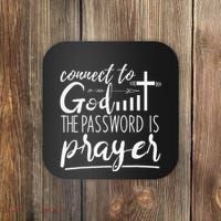 Connect To God Password Prayer Jesus Christian Coaster thumb 0