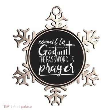 Connect To God Password Prayer Jesus Christian Ornament