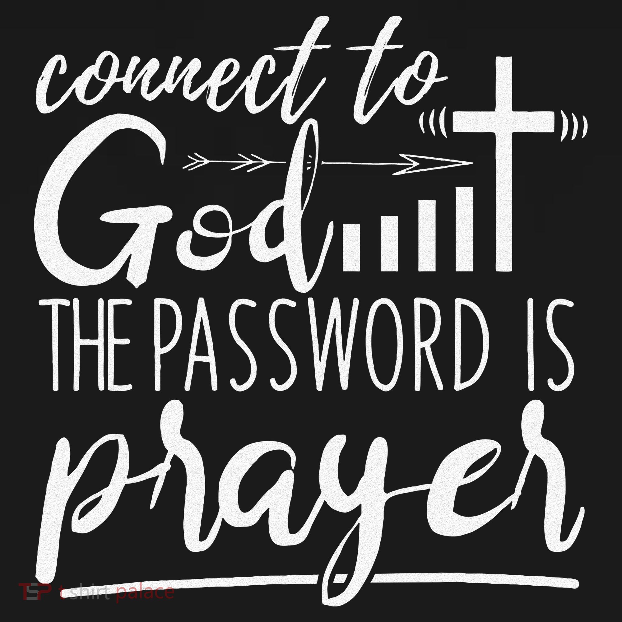 Connect To God Password Prayer Jesus Christian Women's Tank Top