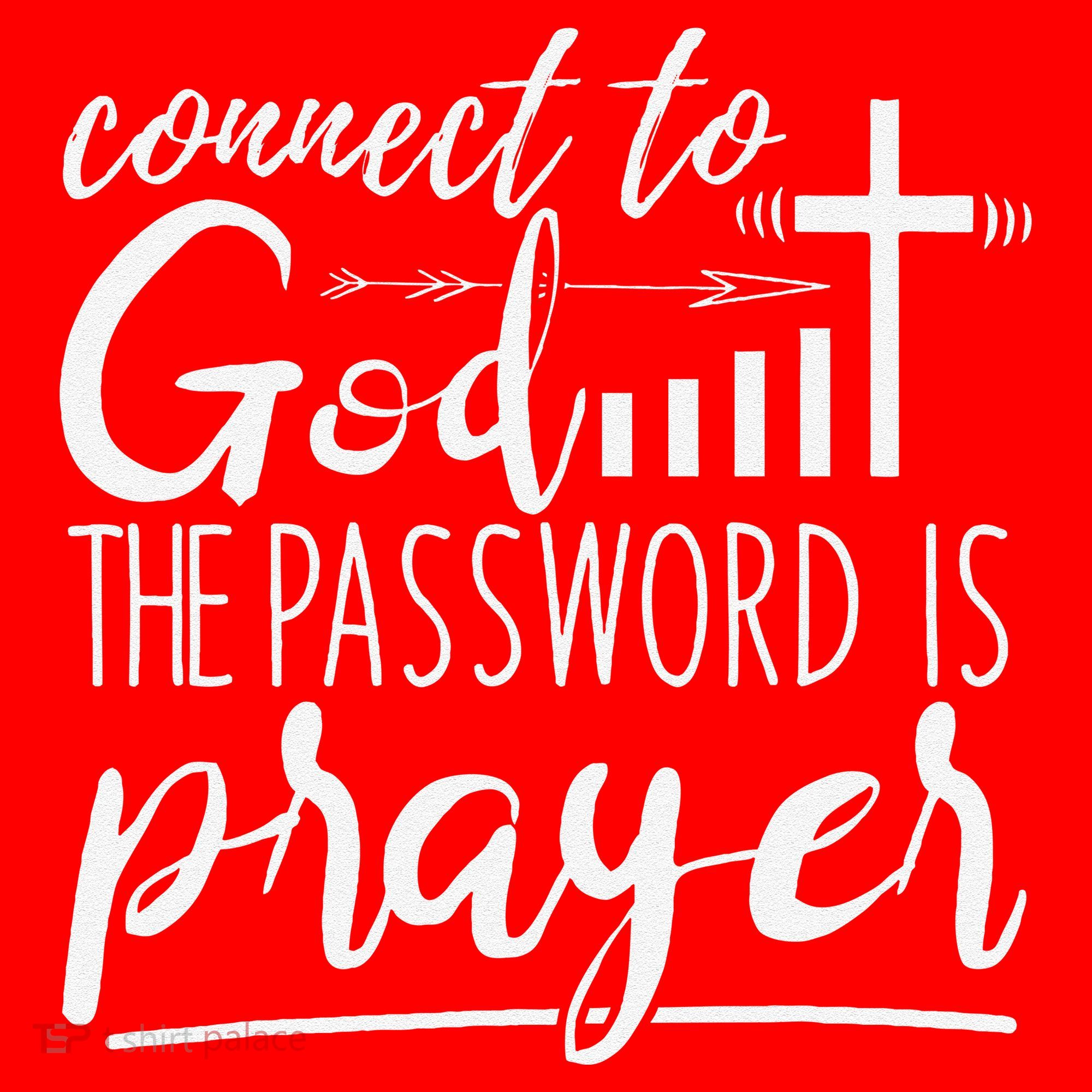 Connect To God Password Prayer Jesus Christian Santa Hat