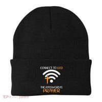 Connect To God He The Password Is Prayer God Faith Jesus Beanie thumb 0